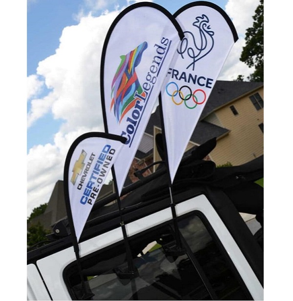 custom car window flags