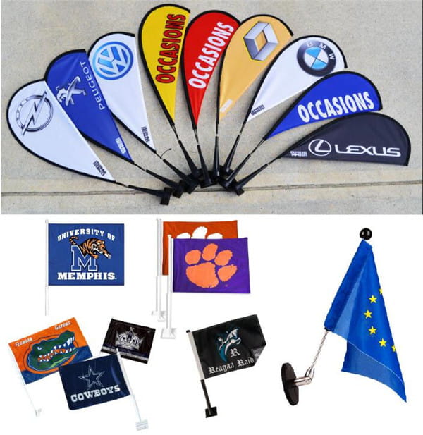 car flag pole